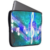Musiknoten Laptopschutzhülle (Vorne Rechts)