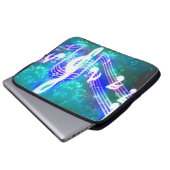 Musiknoten Laptopschutzhülle (Vorne Knopf)