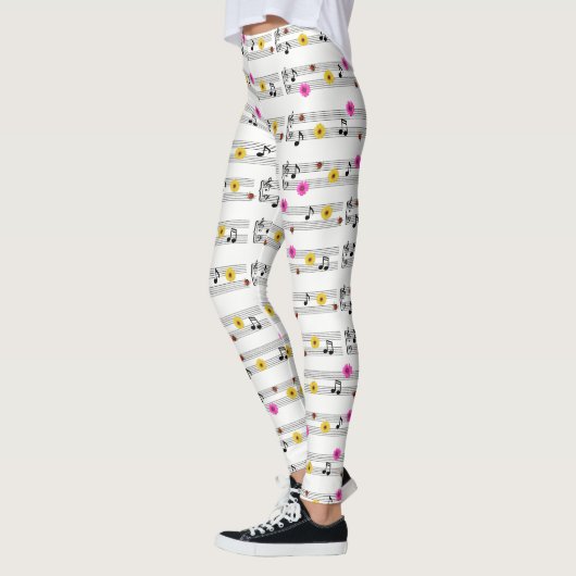 Musiknoten Leggings (Links)