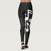 Musiknoten Leggings (Rückseite)