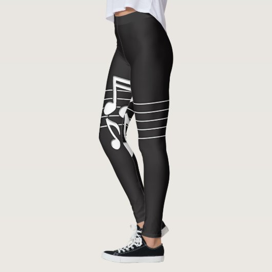 Musiknoten Leggings (Links)