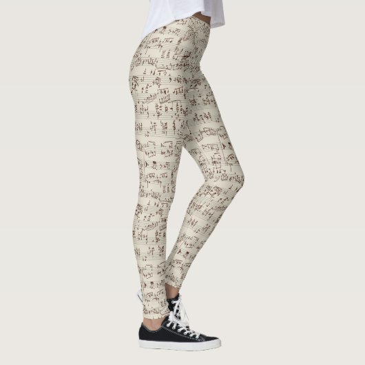 Musiknoten Leggings (Rechts)