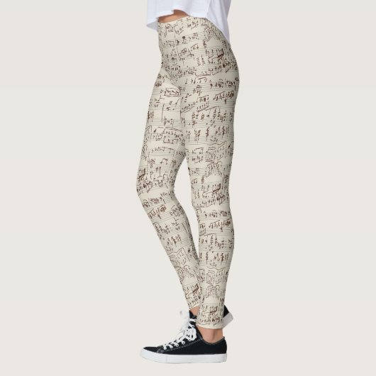 Musiknoten Leggings (Links)