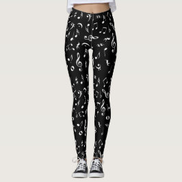 Musiknoten-Leggings Leggings