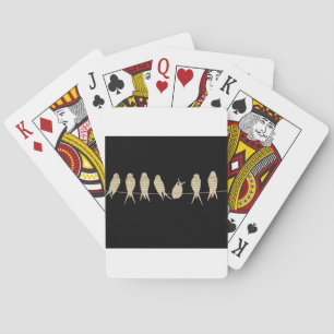 Musiknoten-Lehrer-Büro-Tiervogel-Schicksal Spielkarten