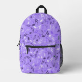 Musiknoten Lila Bedruckter Rucksack (Vorderseite)
