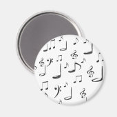MUSIKNOTEN MAGNET (Vorderseite/Rückseite)