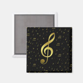 Musiknoten Magnet (Vorderseite/Rückseite)