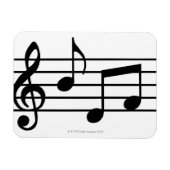 Musiknoten Magnet (Horizontal)