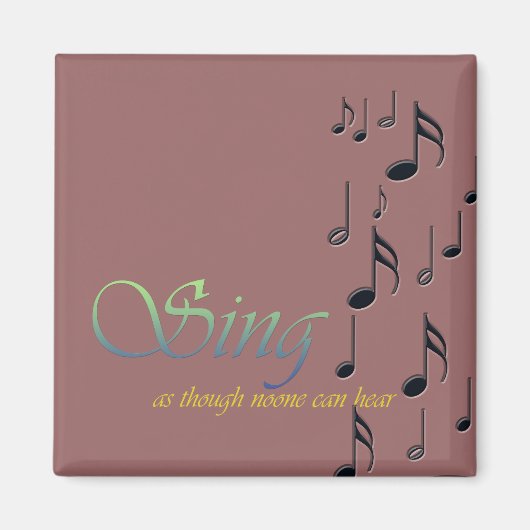 Musiknoten Magnet (Vorne)