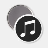 Musiknoten Magnet (Vorderseite/Rückseite)