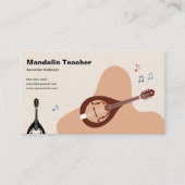 Musiknoten - Mandolinlehrer Visitenkarte (Vorderseite)