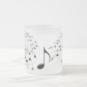 Musiknoten Mattiert Kaffee Tasse (Mittel)