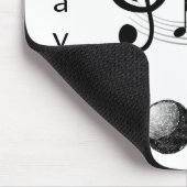 Musiknoten Maus Pad! Mousepad (Ecke)
