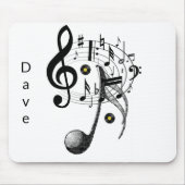 Musiknoten Maus Pad! Mousepad (Vorne)