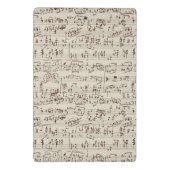 Musiknoten Mini Klemmbrett (Rückseite)