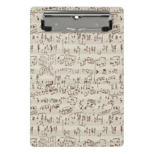 Musiknoten Mini Klemmbrett