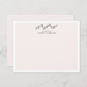 Musiknoten Minimalistische Personalisierte Note Ca Mitteilungskarte (Vorne/Hinten)