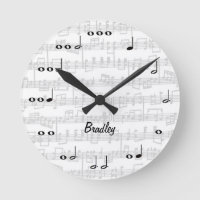 Musiknoten mit Noten White