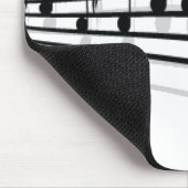 Musiknoten Mousepad (Ecke)