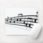 Musiknoten Mousepad (Mit Mouse)