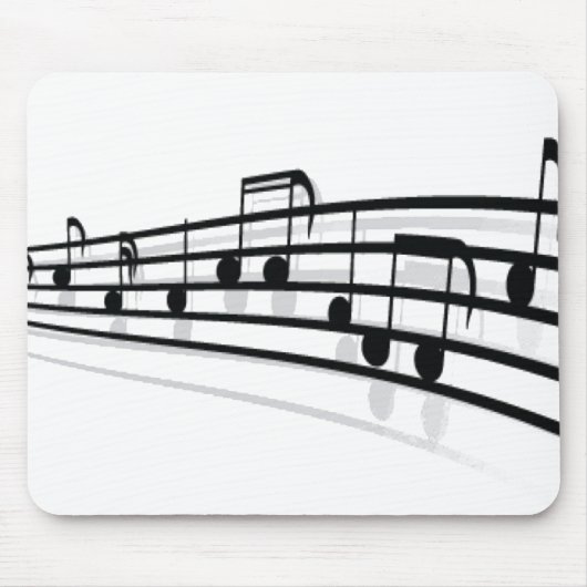 Musiknoten Mousepad (Vorne)