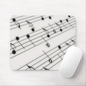 Musiknoten Mousepad (Mit Mouse)