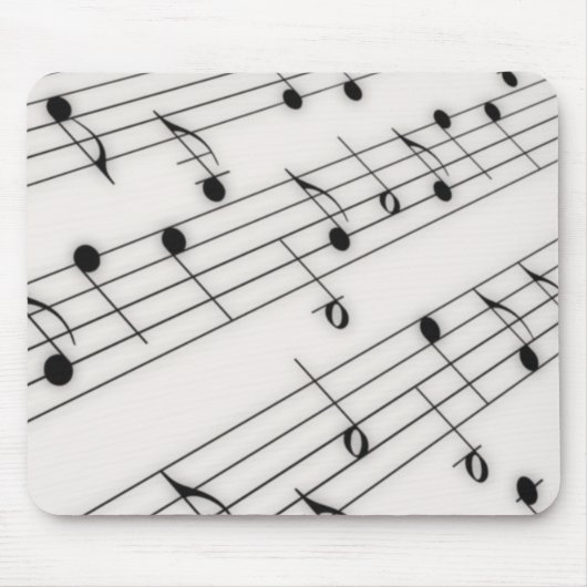 Musiknoten Mousepad (Vorne)