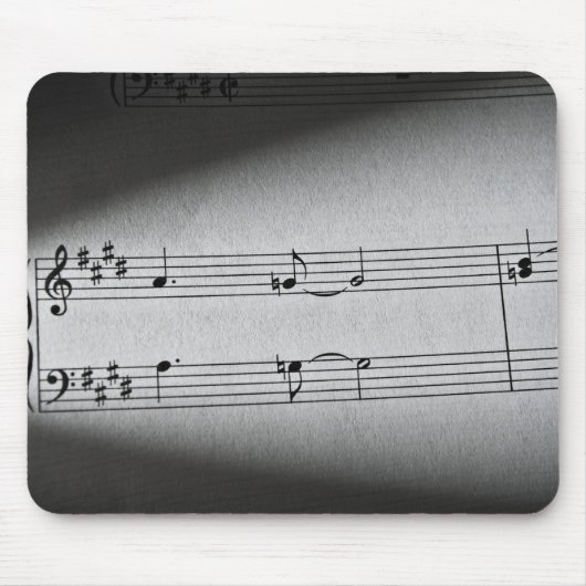 Musiknoten Mousepad (Vorne)