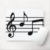 Musiknoten Mousepad (Mit Mouse)