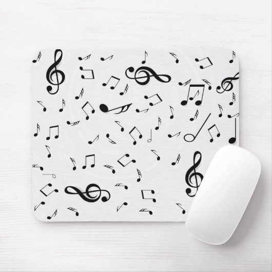 Musiknoten Mousepad (Mit Mouse)