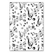 Musiknoten Musical Wedding Tischnummer (Rückseite)