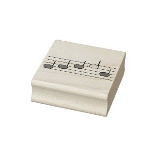 Musiknoten Musikalisches Personal Gummistempel