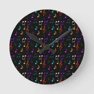 Musiknoten Musiker Geschenke Musiknoten Kunstliebh Runde Wanduhr