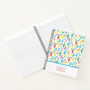 Musiknoten Musiklehrer Notizbuch