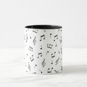 Musiknoten Muster Tasse (Zentrum)