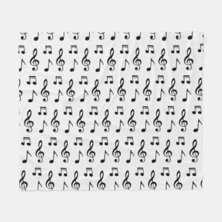 Musiknoten Nahtloses Muster Fleecedecke