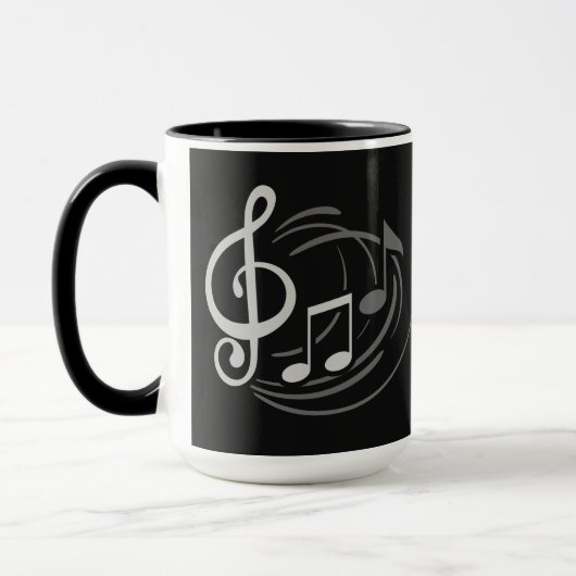 Musiknoten-Name-Tassen Tasse (Links)