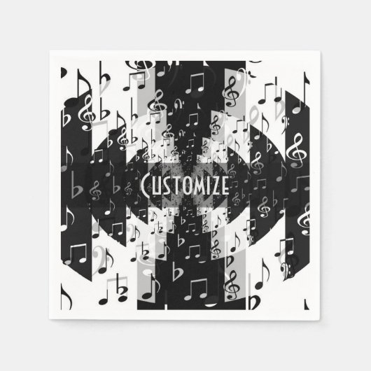 Musiknoten Napkins Serviette (Vorderseite)