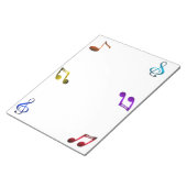 Musiknoten Notepad Notizblock (angewinkelt)