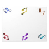 Musiknoten Notepad Notizblock (Vorderseite)