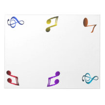 Musiknoten Notepad