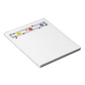 Musiknoten Notepad Notizblock (angewinkelt)
