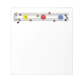 Musiknoten Notepad Notizblock (Vorderseite)