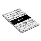 Musiknoten Notizblock (Rechte Seite)