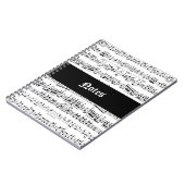 Musiknoten Notizblock (Linke Seite)