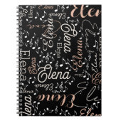 Musiknoten Notizblock (Vorderseite)