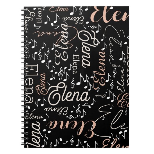 Musiknoten Notizblock (Vorderseite)