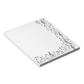 Musiknoten Notizblock (angewinkelt)