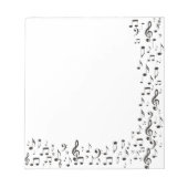 Musiknoten Notizblock (Vorderseite)